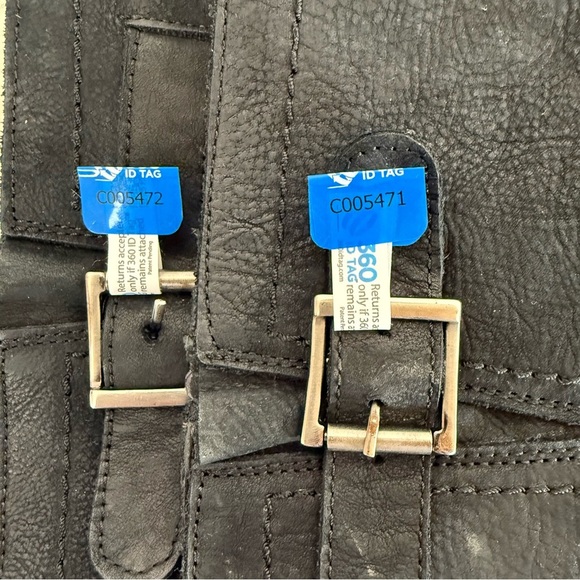 Greyder Black Leather‎ Tall Boots EU 37 US 6.5 Zip Side Closure Block Heel - Picture 15 of 16